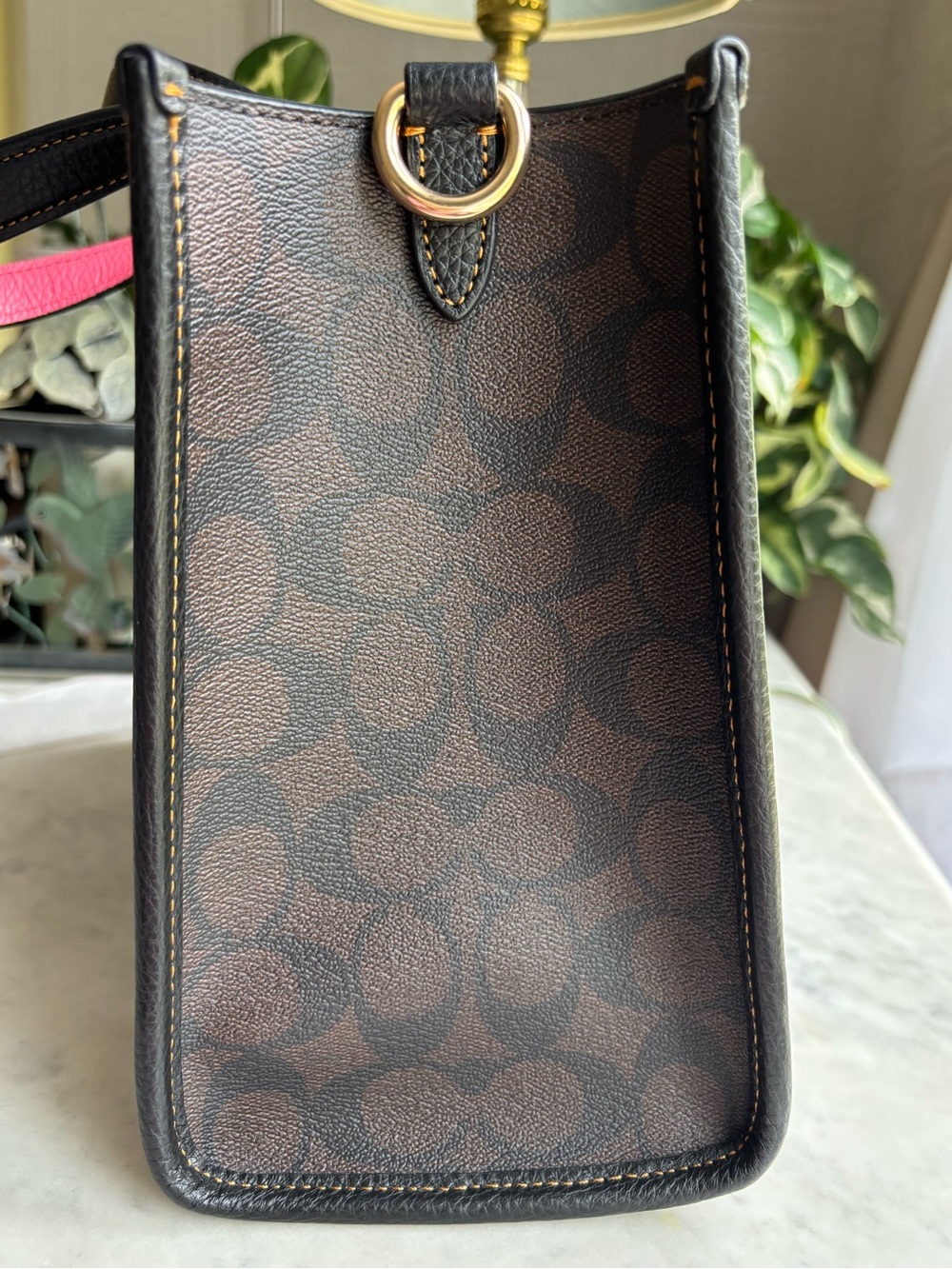 Coach Brown Signature NYC Skyline Apple Patch - Picture 5 of 11